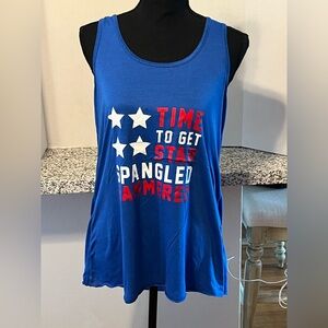 Bella Blue Patriotic Graphic Tank Top